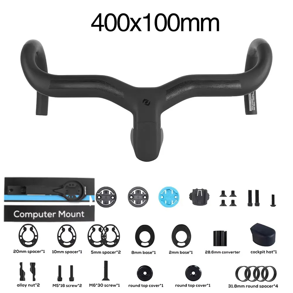 Carbon Road Bicycle Integrated Handlebar Internal Routing Di2 Matte with Mount