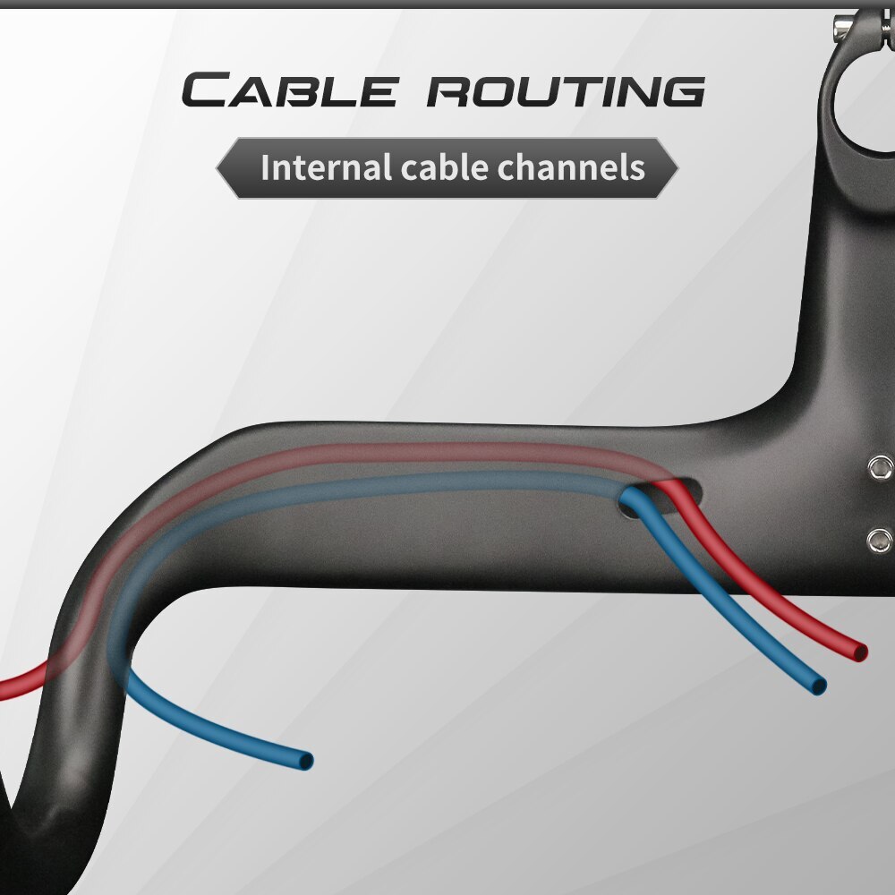 400/420/440mm Carbon Fiber Road Racing Bike Integrated Handlebar Drop 125mm