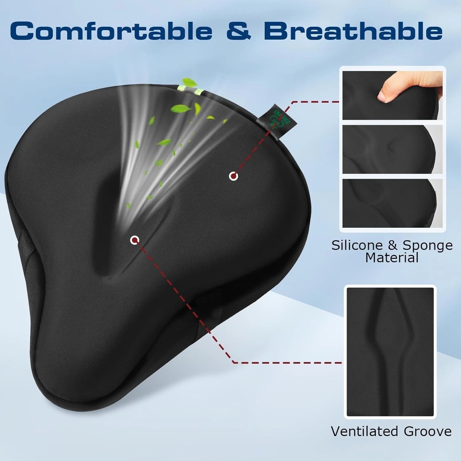Waterproof Gel Bike Cushion – Anti-Slip & Moisture-Wicking for Ultimate Comfort