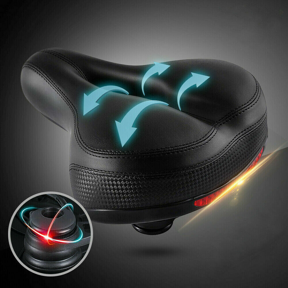 Comfort Wide Big Bum Bike Bicycle Gel Cushion Extra Sporty Soft Pad Saddle Seat