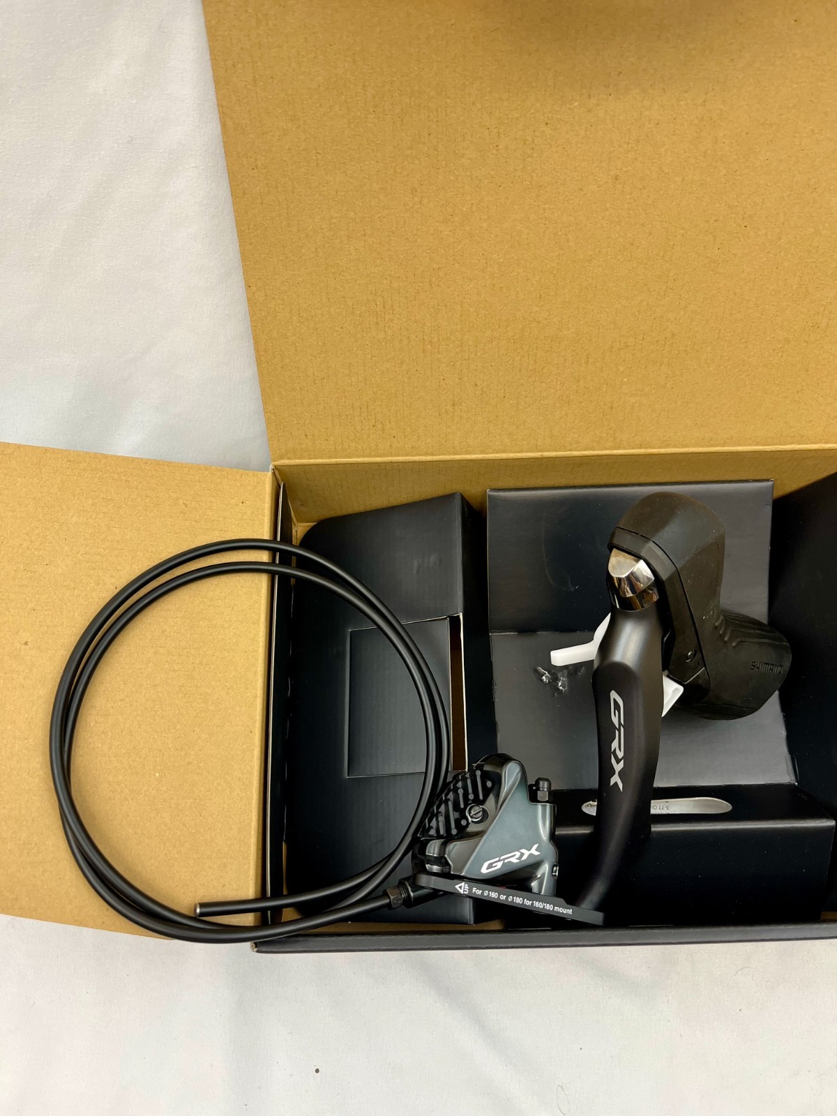 NIB Shimano GRX BL-RX810-L Disc Brake Lever & BR-RX810 Flat Mount Caliper 1x11sp