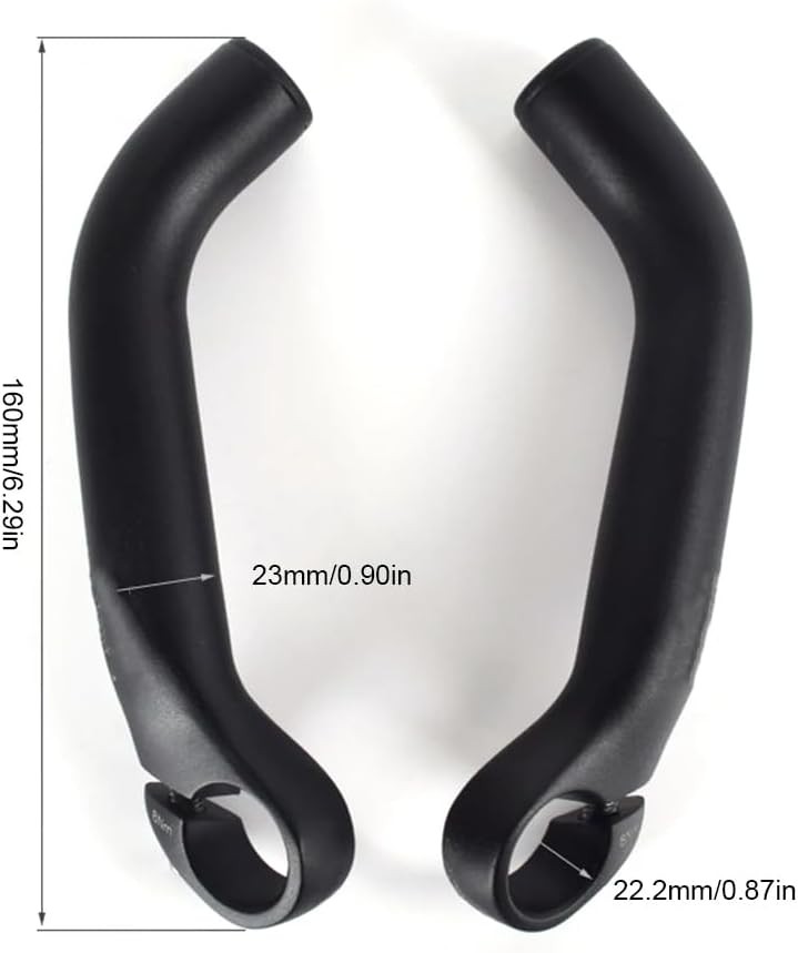 MTB Bike Handlebar Ends Ergonomic Handlebar Extender Bar for 22.2mm Handlebar