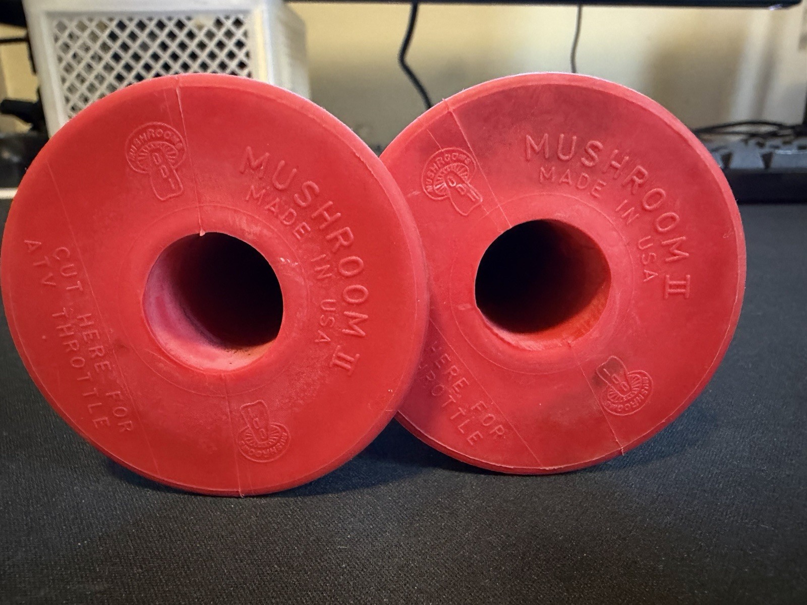 Vintage ODI SE Racing Mushroom II BMX Slip-On Handlebar Grips (D Blocks)