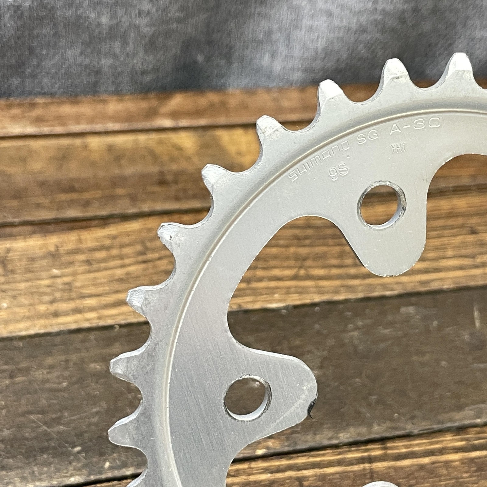 Vintage Shimano 30T Chainring 30 Tooth 74 BCD SG A-30 9S Silver Alloy Bike