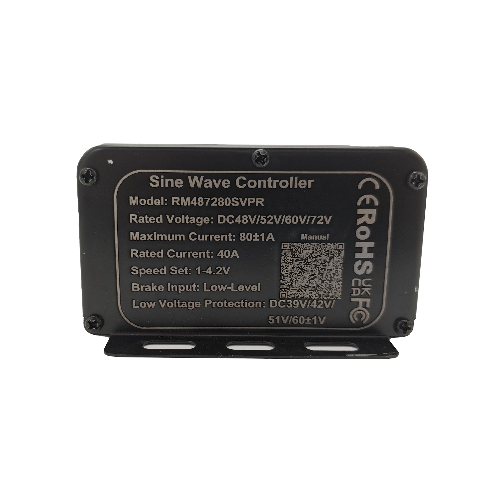 Electric Bike 48V/52V/60V/72V 2600W-4000W 80A Sine Wave Controller with display