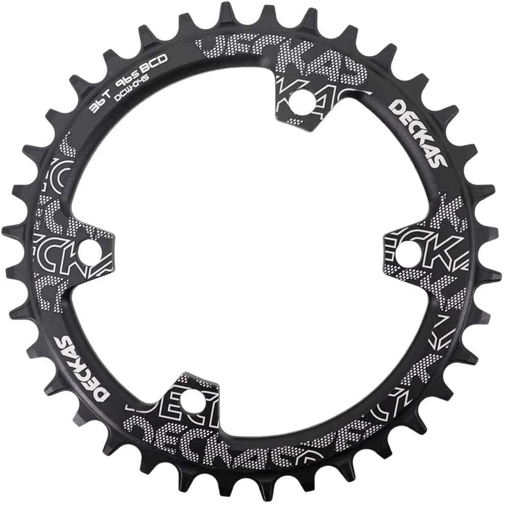 DECKAS Coroa BCD 96 Asymmetrical 36T 34T Narrow Wide 96BCD Bike Chainring 36 34