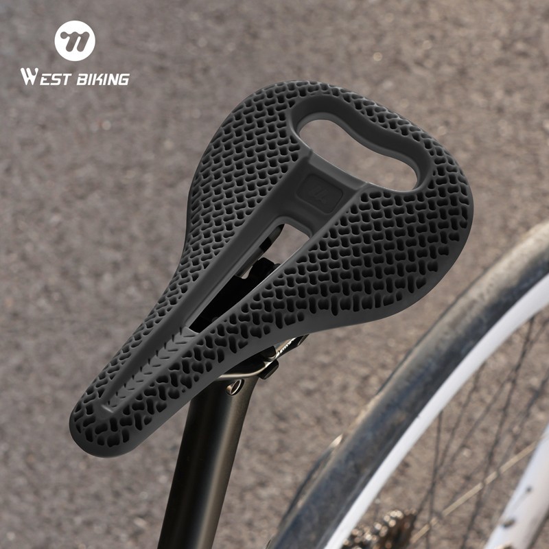 WEST BIKING Bicycle Saddle 3D Printed Honeycomb Cycling Road Bike Seat Cushion