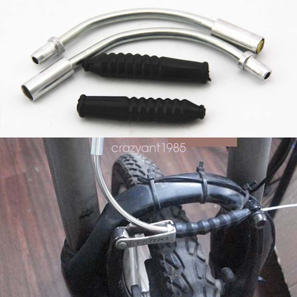 Metal V Brake Cable Guide Pipe & Plastic Boots Bike Bicycle Cycling Accessories