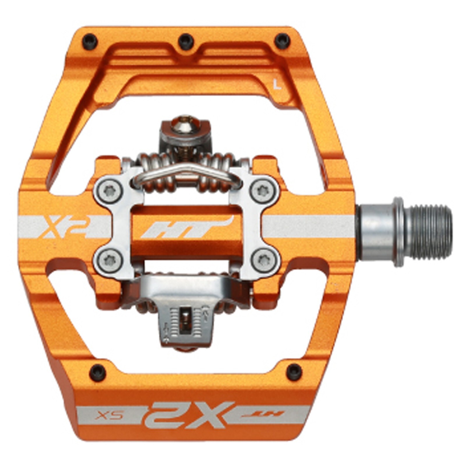 HT Components X2-SX Clipless Platform MTB Mountain Bike Pedals – Orange