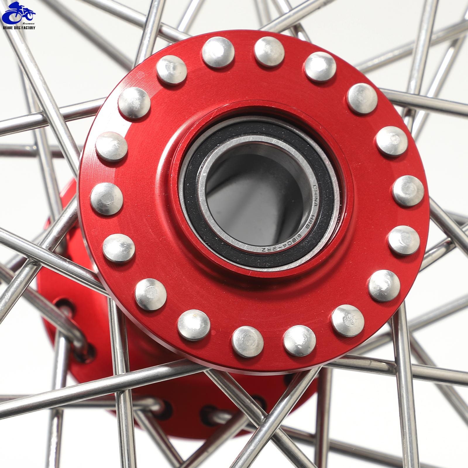 Supermoto 12″x2.15″ Spoked Front Rear Wheels Rims Hubs For SUR RON Light Bee LBX