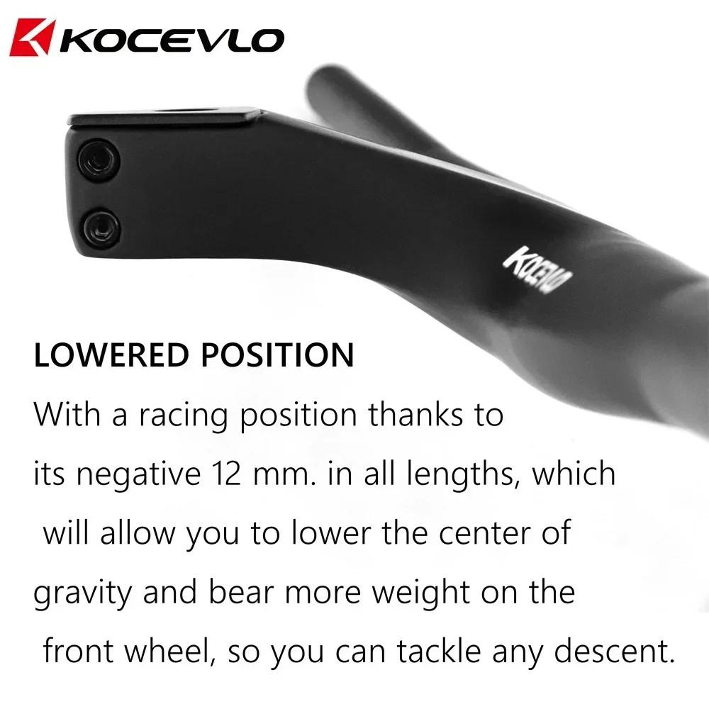 Full Carbon Fiber Integrated Mountain Bike Handlebar -17 Degree 50-90mm Stem