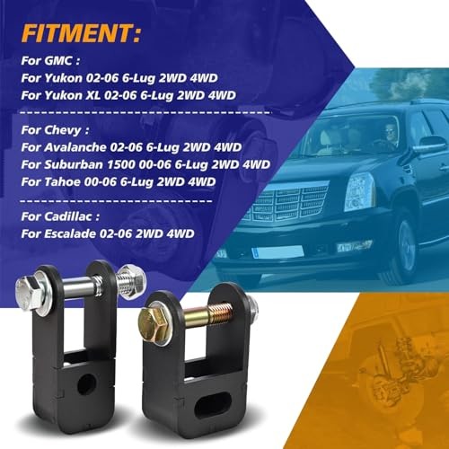Upgrade 4PCS 2-4″ Front and Rear Shock for Suburban/Tahoe 2000-2006