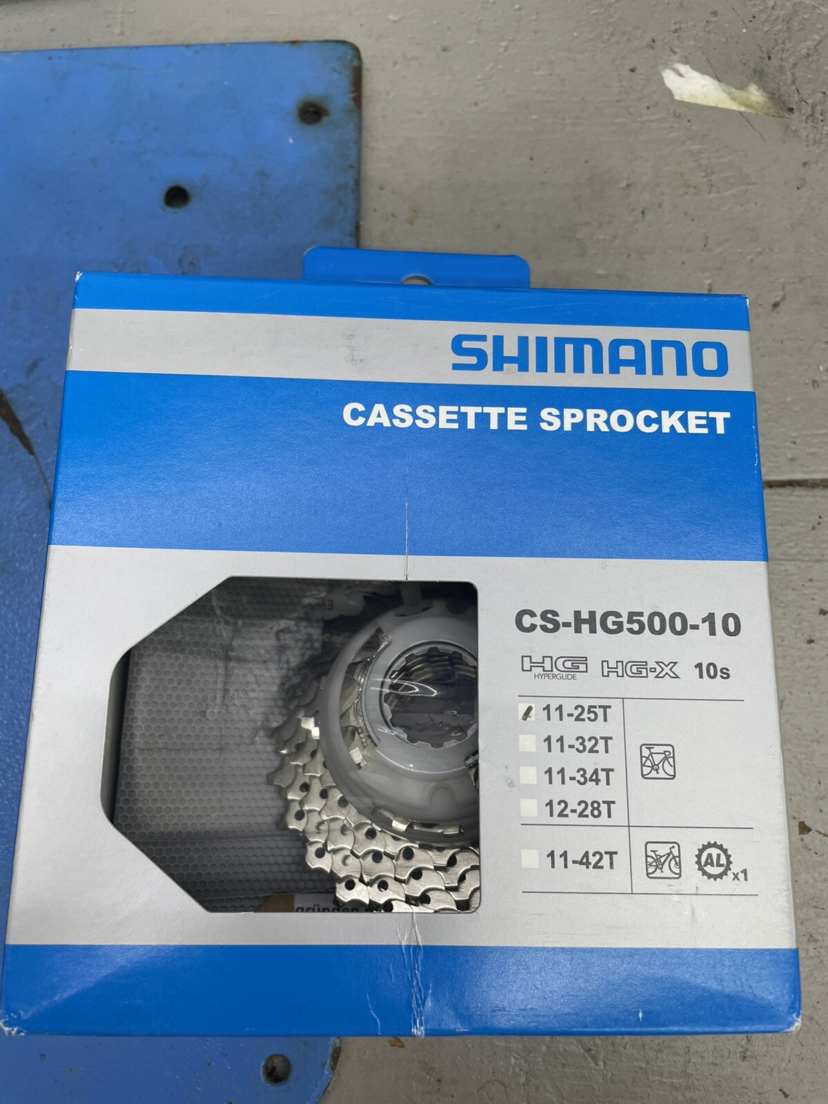 Shimano CS-HG500-10 10 Speed Cassette 11-25T Silver New in Box