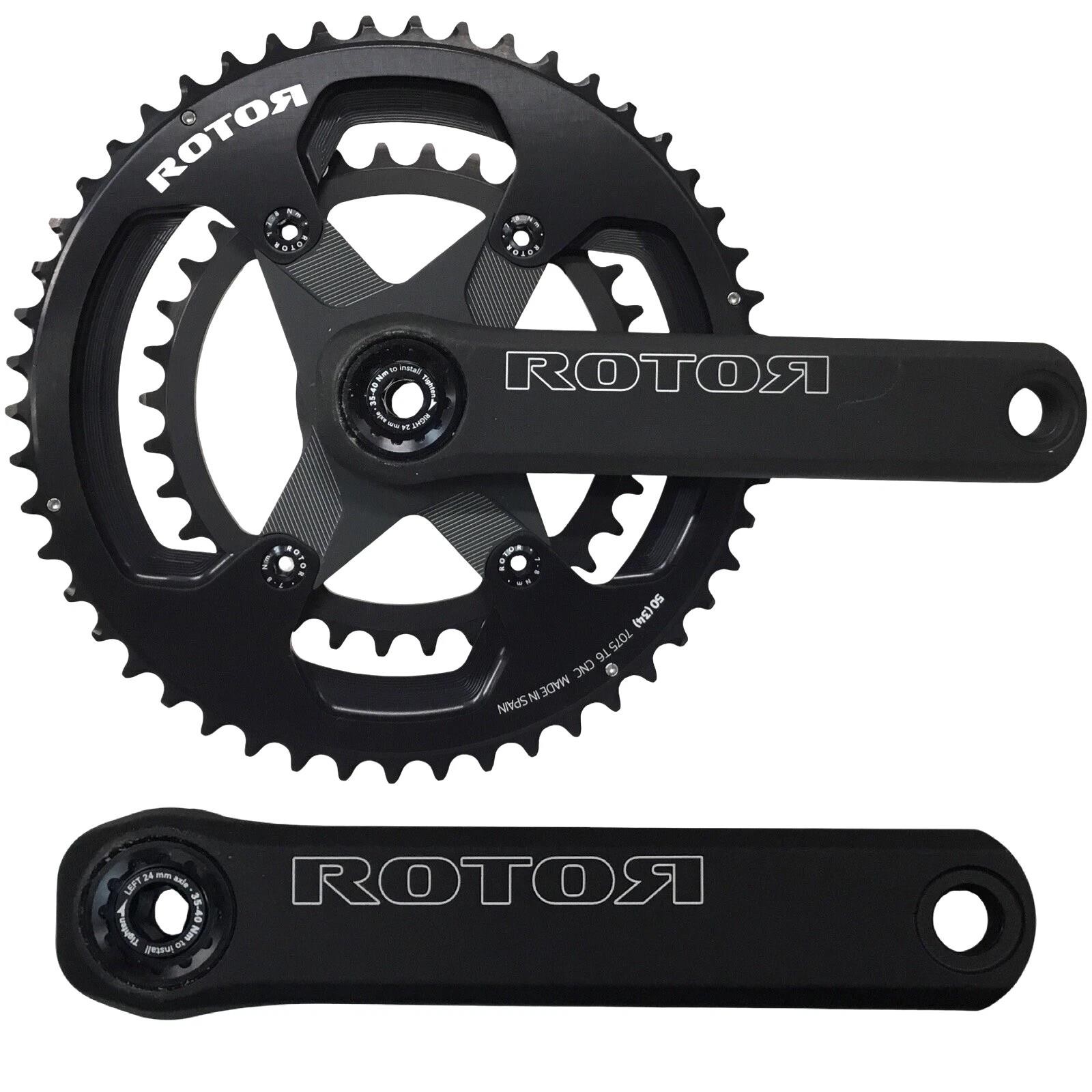 Rotor NS24 Road Crankset 50/34T 175mm 24mm Spindle 110×4 BCD 10/11‑Speed