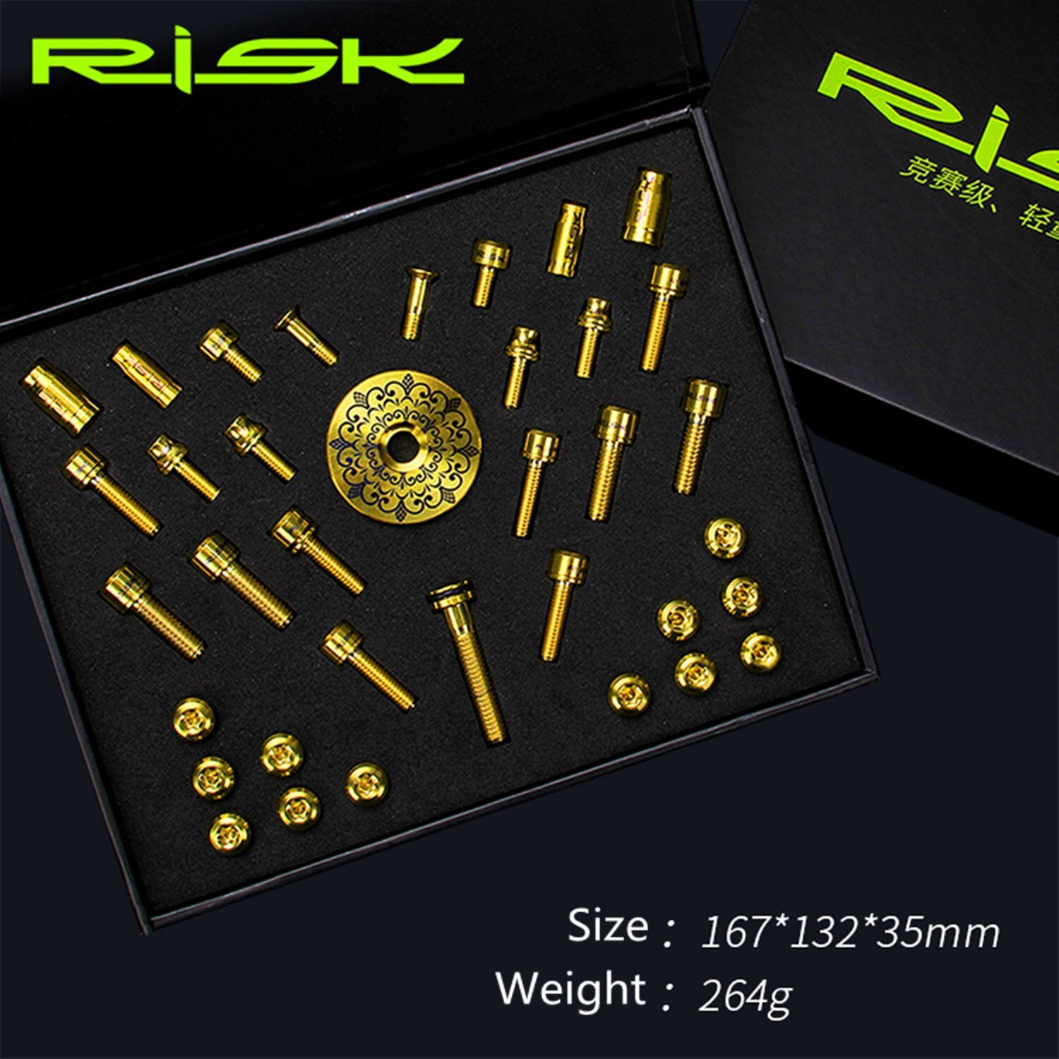 36pcs Titanium Alloy Screw Kits for MTB Bike Common Bolts Screw with Washer
