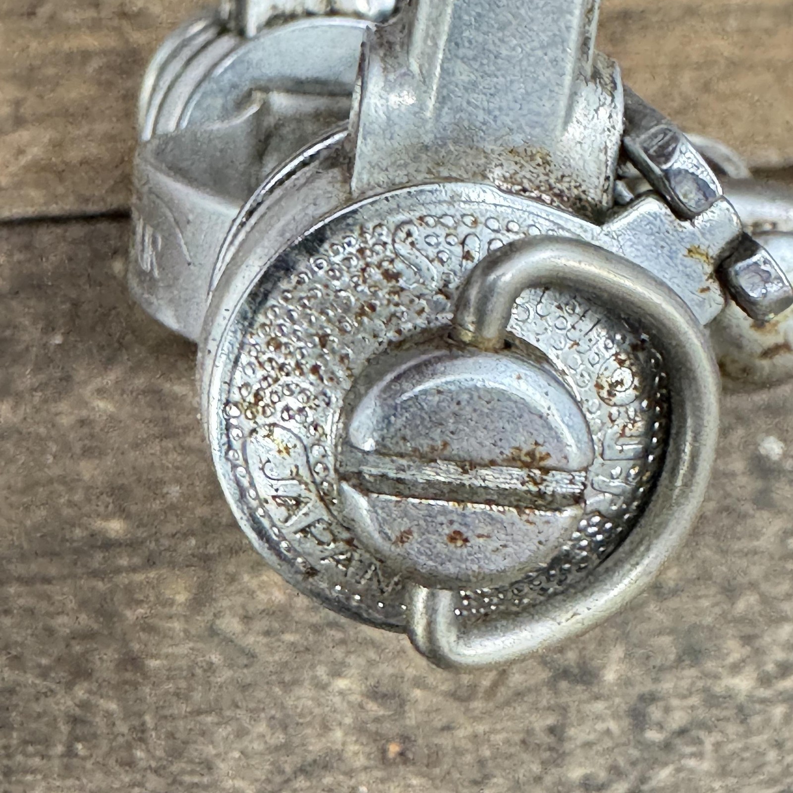 Vintage Suntour Down Tube Friction Shifter Set Clamp 28.6 Silver Road 80s
