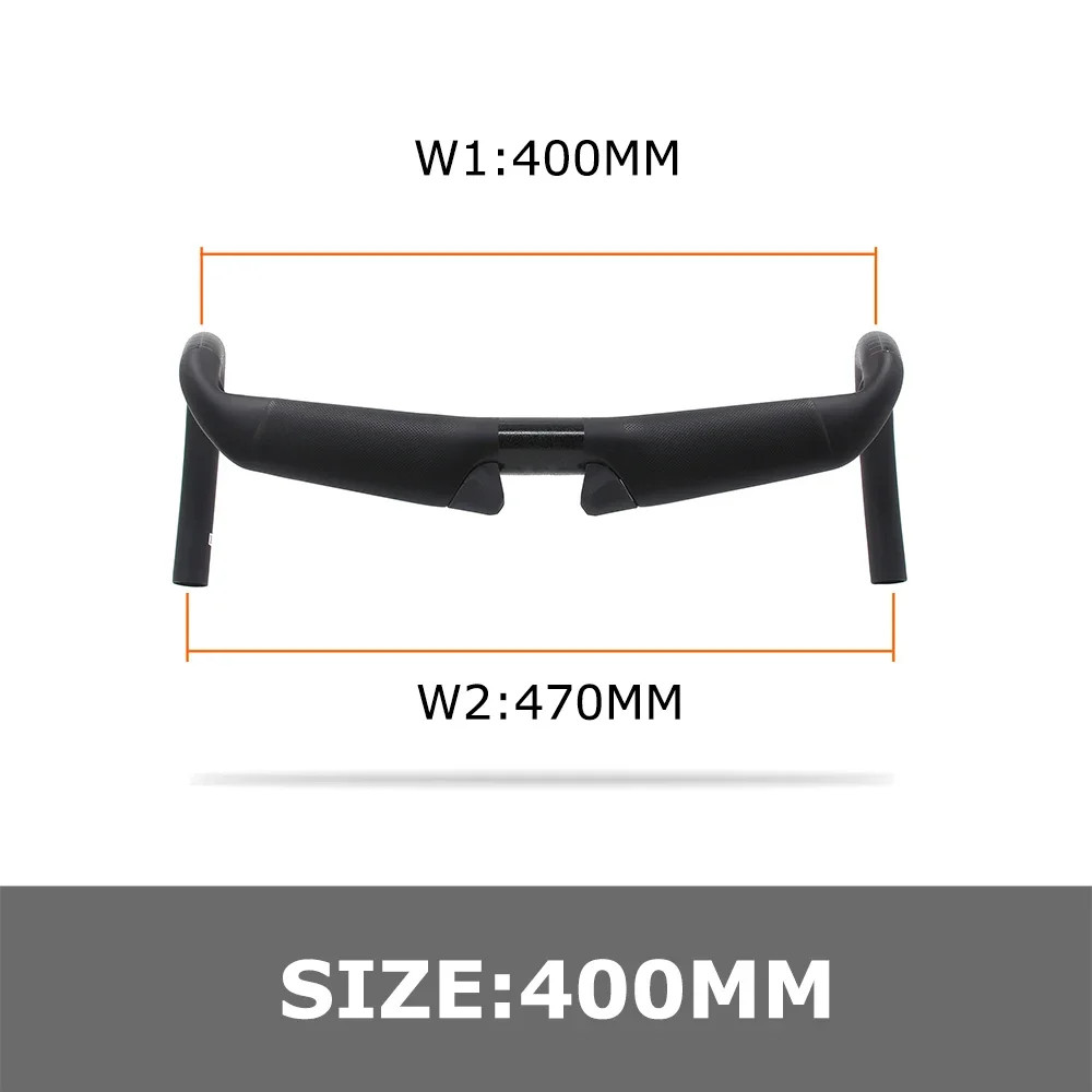 Carbon Fiber Gravel Bike Handlebar 31.8mm Clamp 380mm 400mm 420mm 440mm
