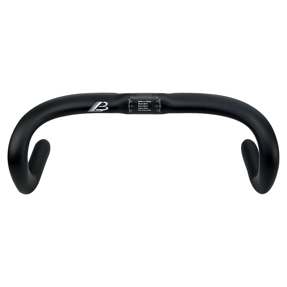 Road Bicycle Full Carbon Fixed Gear Drop Bar 31.8mm 315-395mm Matte Handlebar