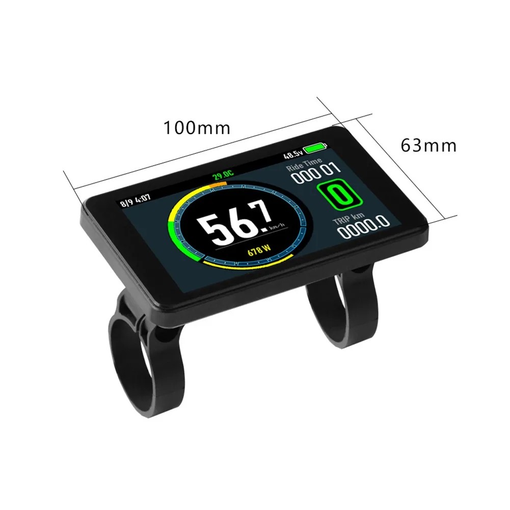 T8 LCD Display Colorful Screen Electric Bicycle 24V 36/48V 60V 72V display Panel