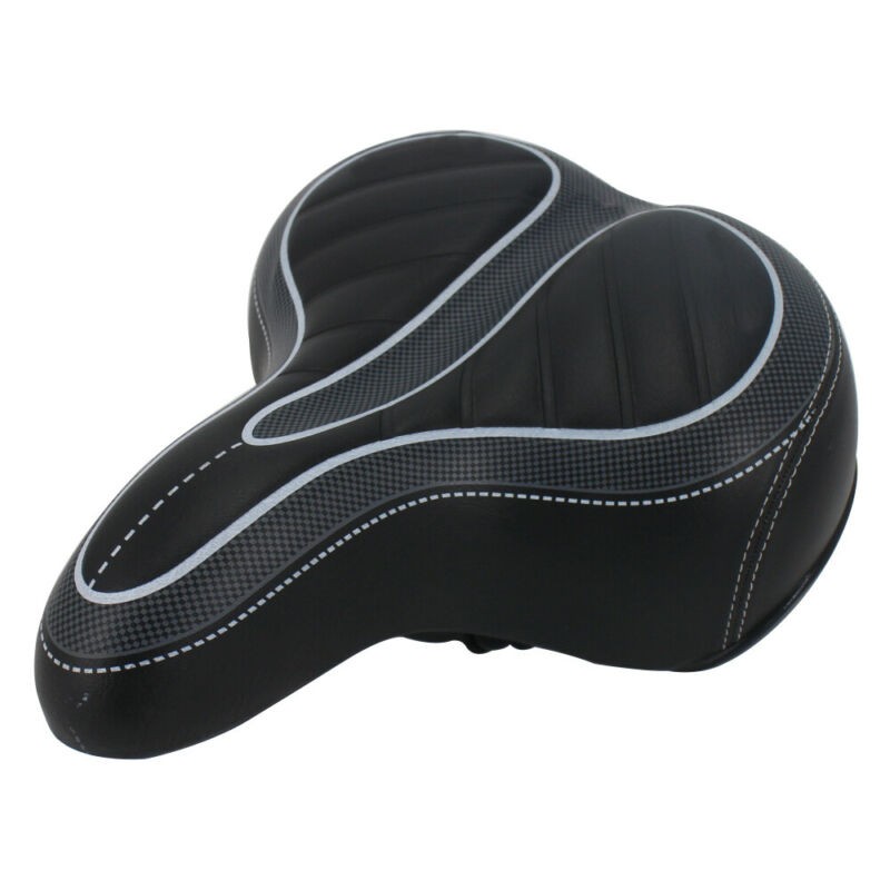 Extra Wide Big Bum Bike Bicycle Cycling Gel Cushion Pad Saddle Seat Soft Comfort