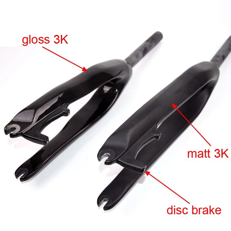 20er 24er Climbing BMX Bike Carbon Fork mtb Bicycle 28.6mm Forks Disc Brake