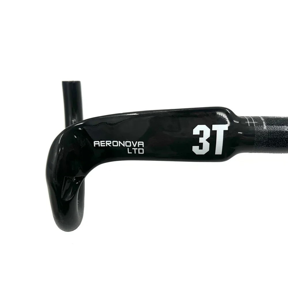 3T Full Carbon Road Bike Handlebar 31.8mm Black/Silver 420 mm