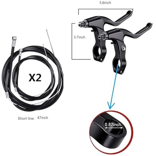 Bike Disc Brake Kit – Front & Rear Calipers, 160mm Rotors, Levers & Screws
