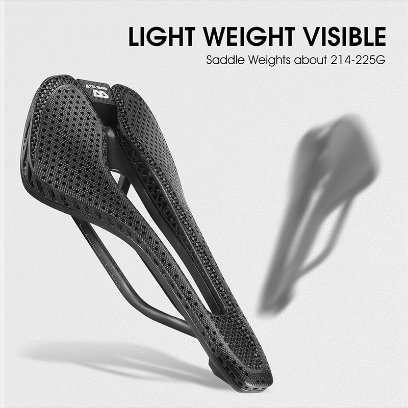 WEST BIKING Carbon Fiber Nylon 3D Printed Saddle MTB Road Bike Bicycle Saddle