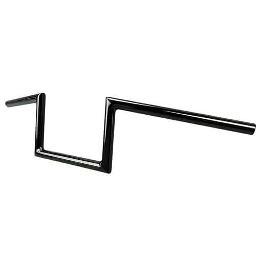 8″‘ Rise 7/8″‘ 22mm Motorcycle Handlebar Z Bar Fit Gloss Black 6 Inch