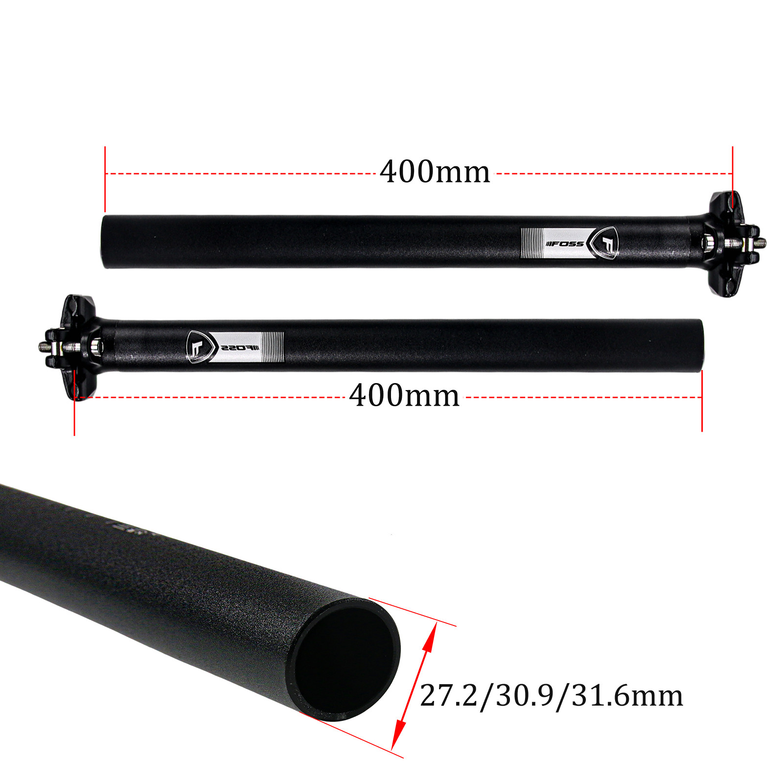 MTB Road Cycling 27.2/30.9/31.6*400MM Seatpost Bicycle Seat Post Tube Aluminum