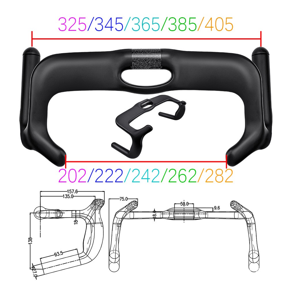 Professional Track Bike Carbon Handlebar Fixed Bicycle Drop Bar 31.8mm UCI