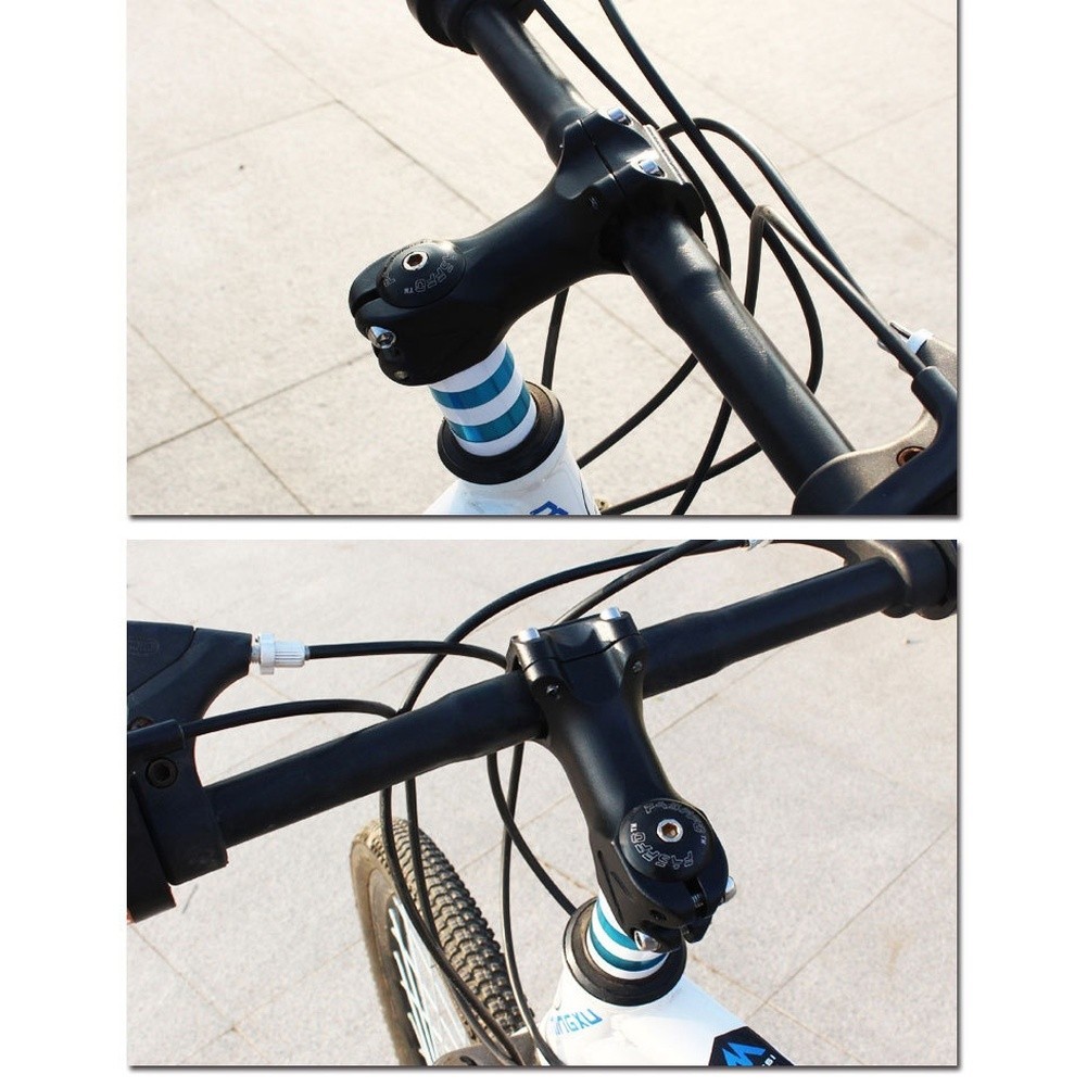 Aluminum Alloy Handlebar Riser Black 12.5×4.8cm for Mountain Road Bicycle Stem
