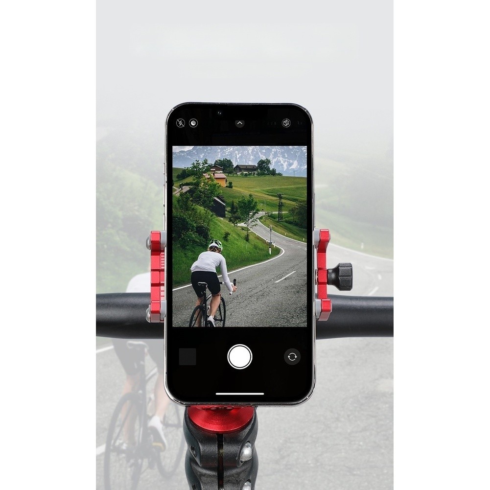 4-Claw Aluminum Bike Phone Holder with Anti-Slip Silicone 58-88mm Phone Fit