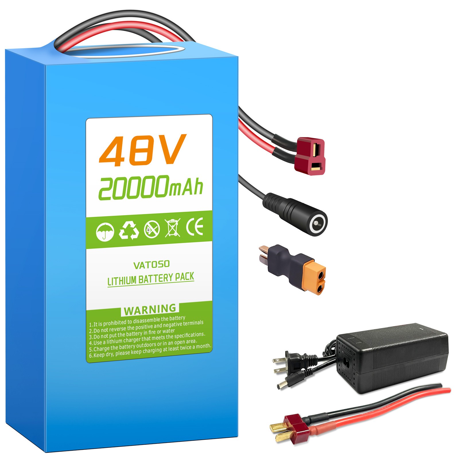 48V20AH Lithium Battery for 200W-1000W DIY motors