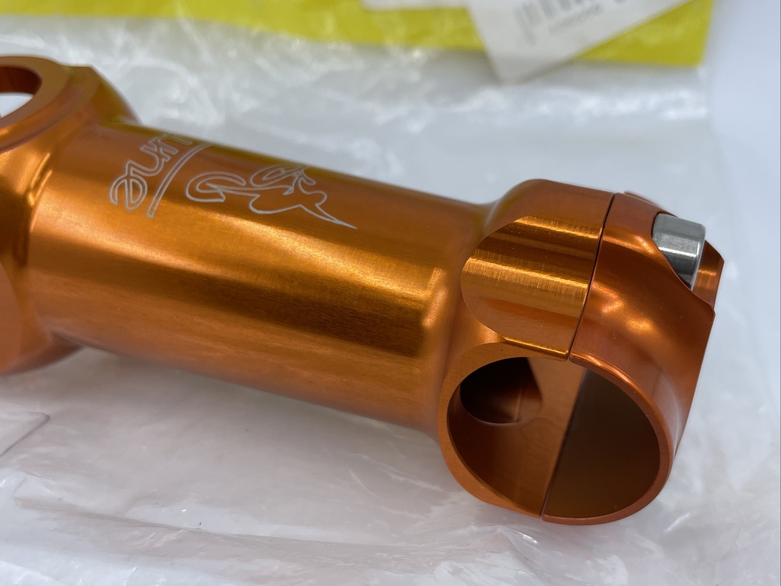 NOS TUNE Germany Road Stem ORANGE 95mm 26.0 Clamp 10° 1-1/8″ Alloy NEW IN BAG