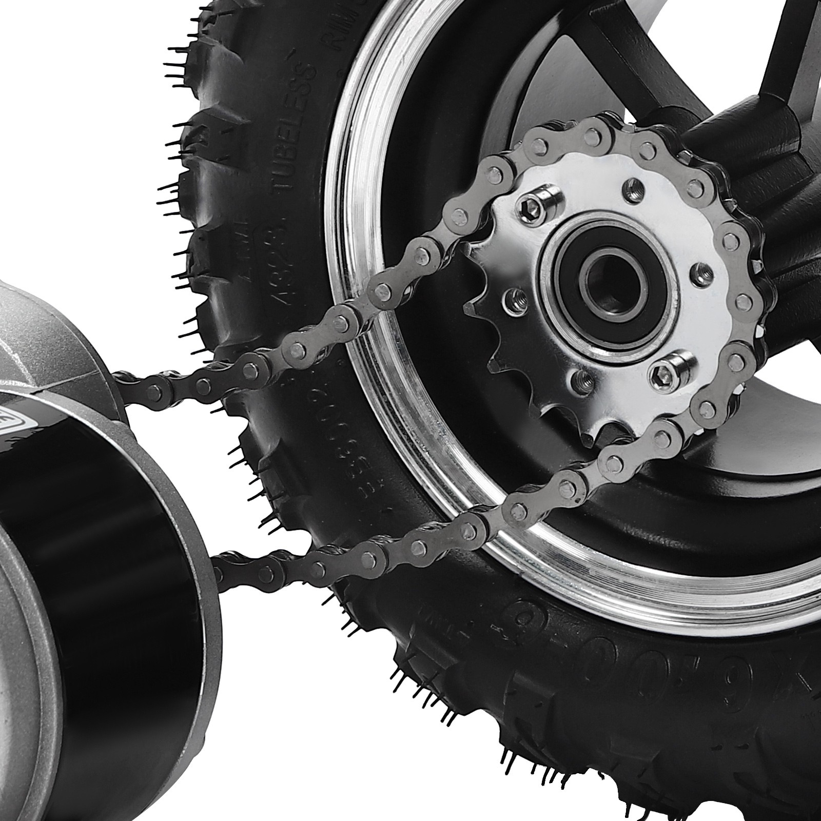 10″ 24V 250W Electric Cart ATV Motor Air Wheel Set Beach Scooter Conversion Kit