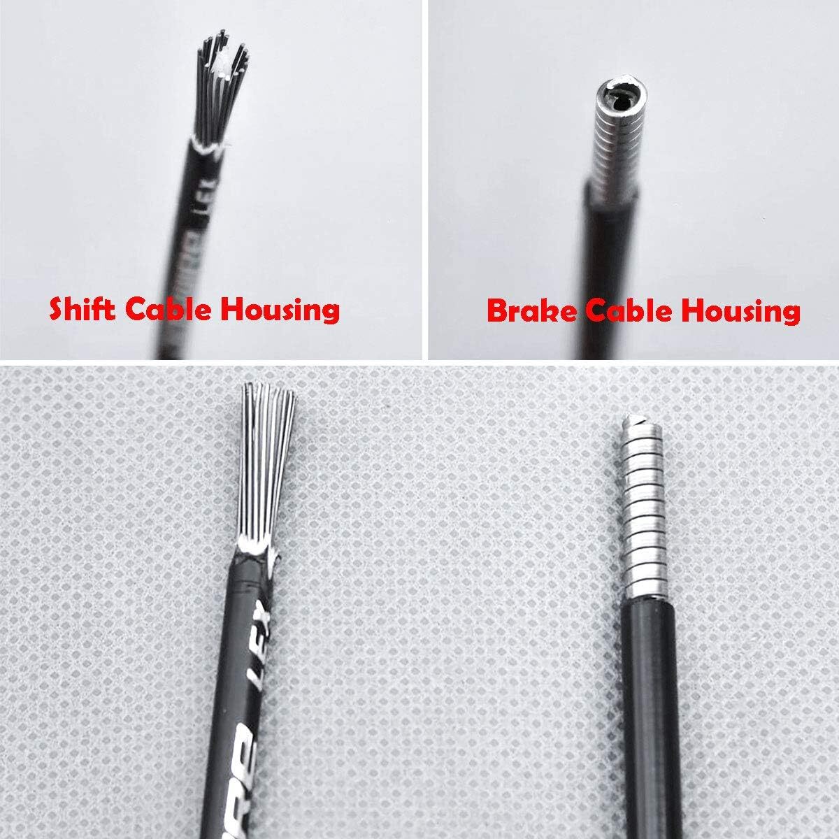 Bicycle Brake Cable Housing & Bike Shifter Cable Housing Kit 50Ft 80 PCS Cable E