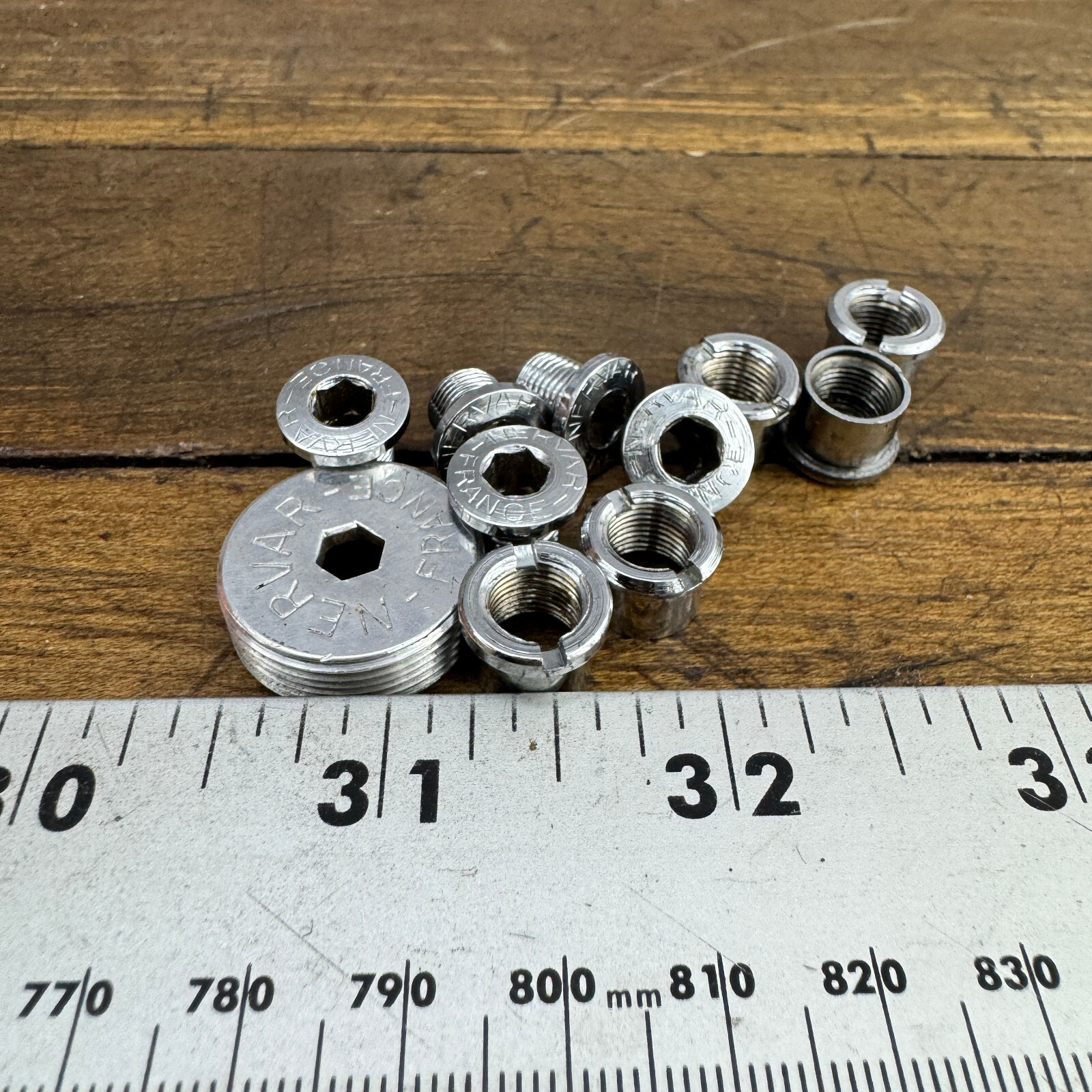 Vintage Nervar Dust Cap Single Crank Arm Chainring Bolt 1970s 1980s France