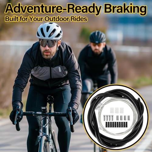 RAINFLOW 44PCS Bike Brake Cable Kit – Universal Bike Shifter Cable Housing