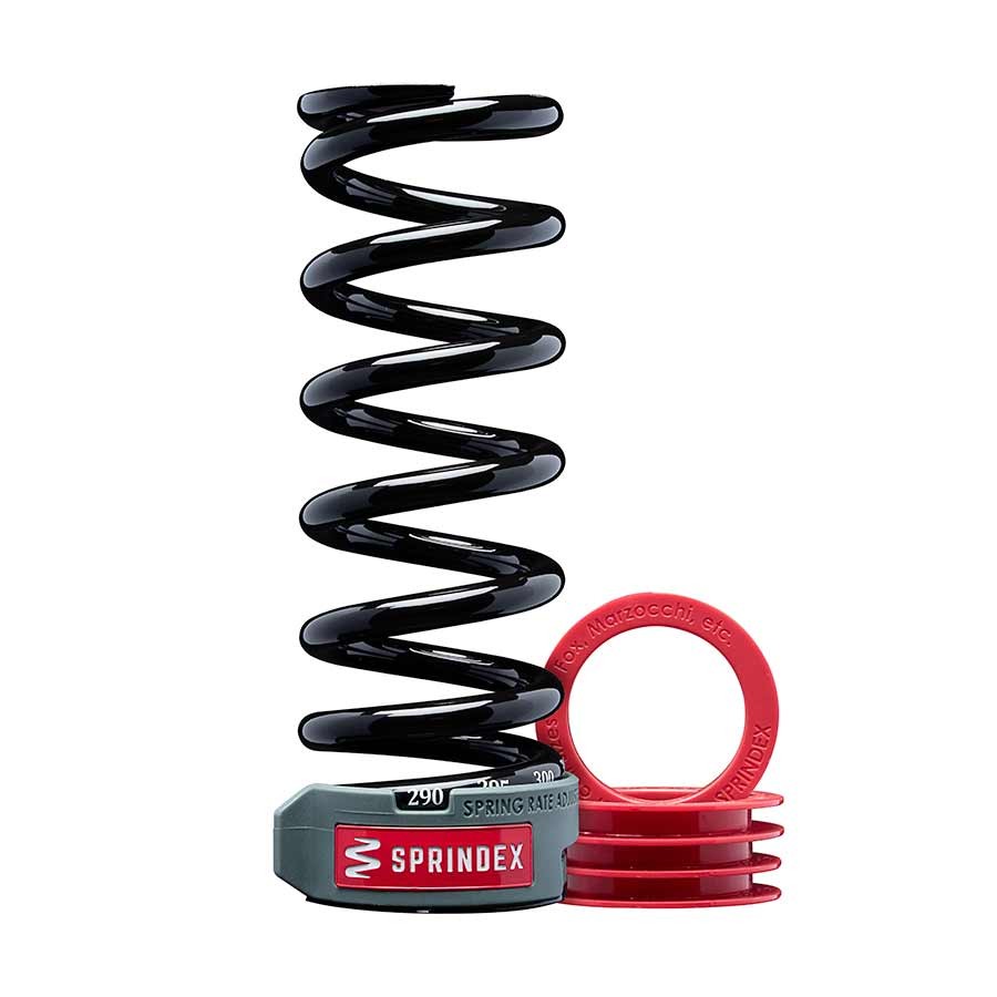Sprindex Adjustable Weight Rear Coil Spring – DH, 340-370 lbs, 75mm, 3″ Stroke