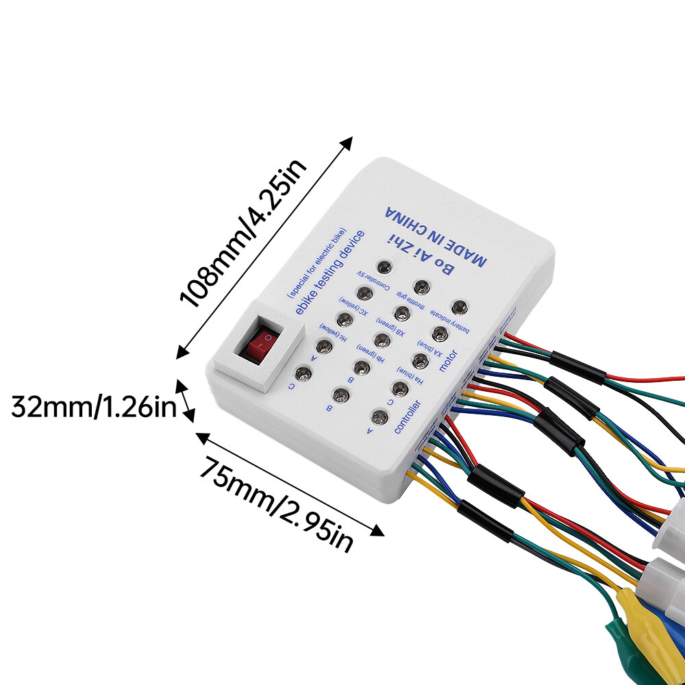 Brushless Motor Tester Ebike Testing Device Electric Hall Tester Detector 24-72V