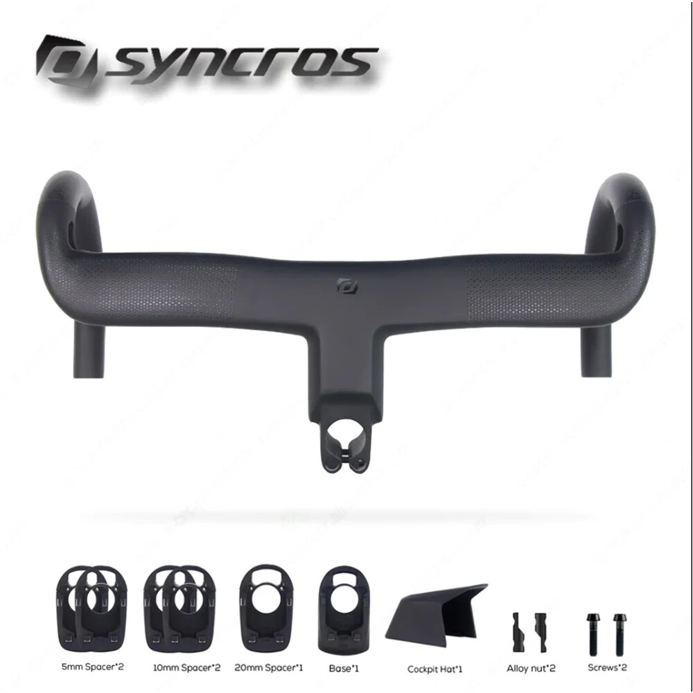 380/400/420mm Aero Carbon Road Bike Integrated Cockpit All Internal Cables Di2