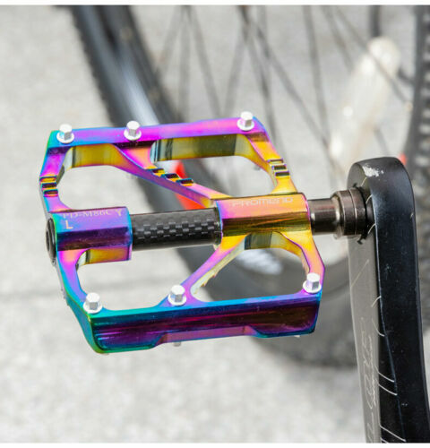 PROMEND 9/16 inch Aluminium Carbon Bicycle Pedal MTB Road Bike Pedal 3 Bearings