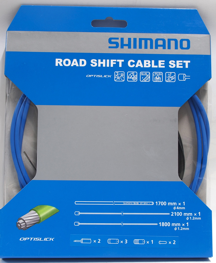 Shimano 105 5800/Tiagra 4700 Road OPTISLICK Coated Shift Cable Housing Set Blue