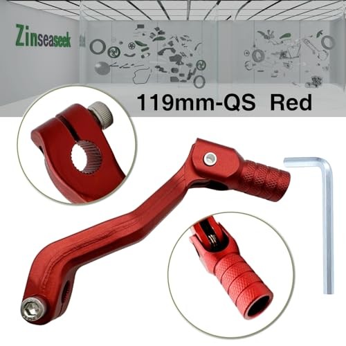 Gear Shiftermm 155mm Folding Shift Lever for Motorcycle Dirt Bike 119 QS-Red