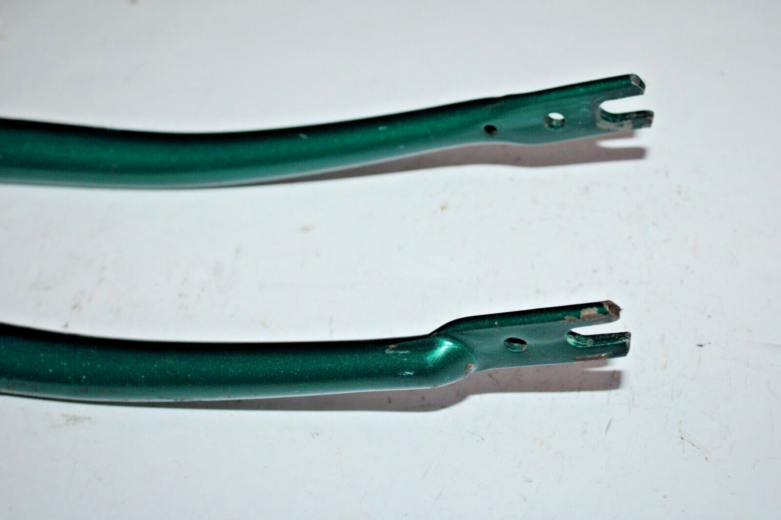 Vintage Touring Road Bike Fork 1″ Threaded 170mm Green Steel Hybrid USA Shipper