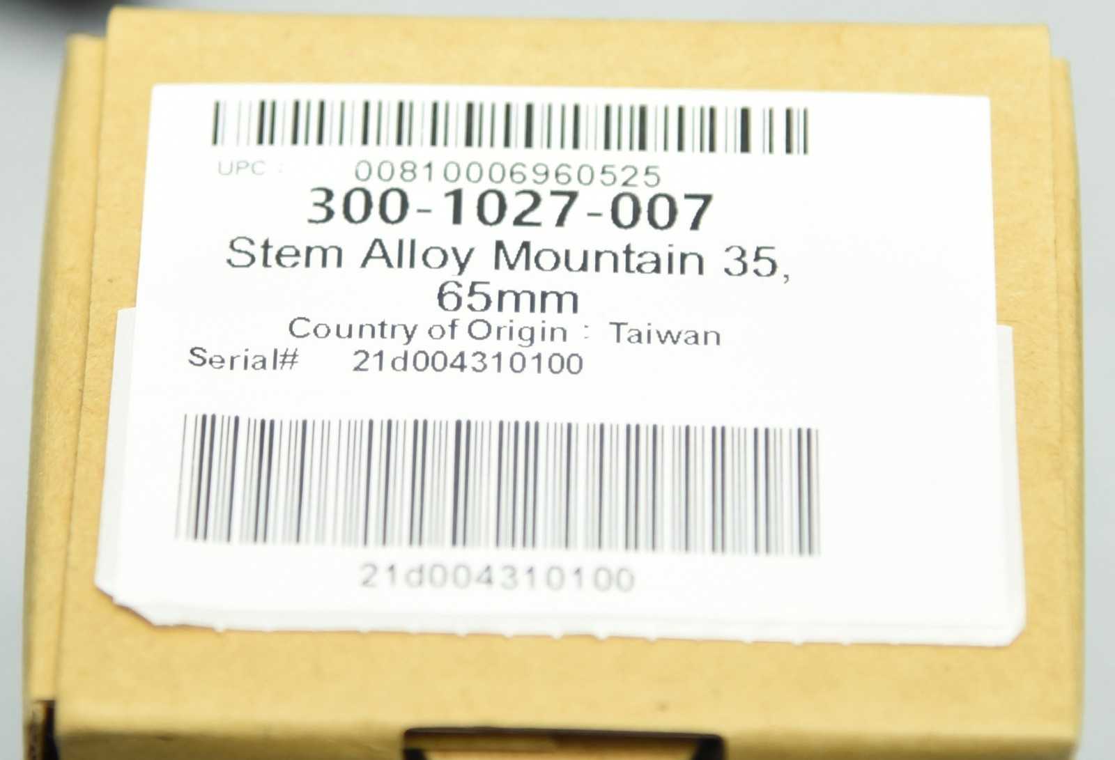 NEW ENVE Alloy Mountain Stem, 65mm x 0deg, 35mm Clamp, 1 1/8″ Steerer