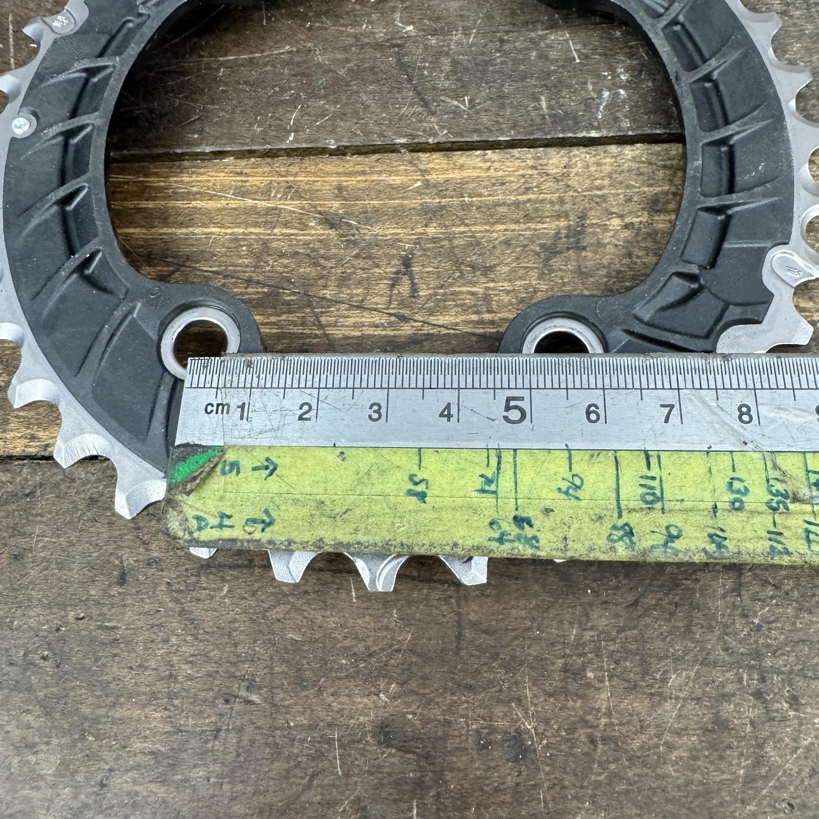 Shimano 36T Chainring DynaSys11 4-Arm Asymmetric Black MTB 36-26 BC Outer Ring