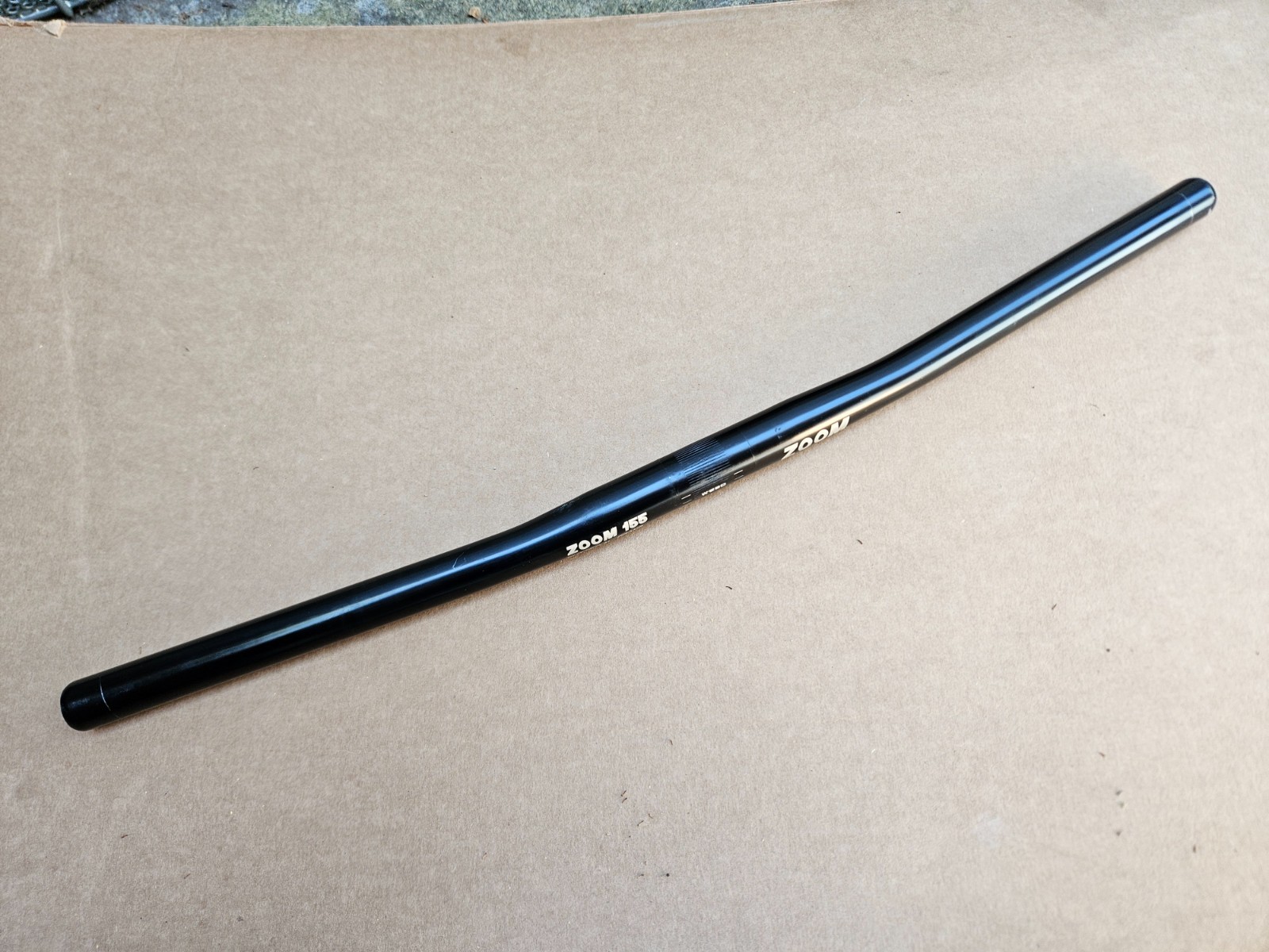 Vintage 90s ZOOM 155 Aluminum Mountain Hybrid Bike Flat Bars 58cm x 25.4mm Black
