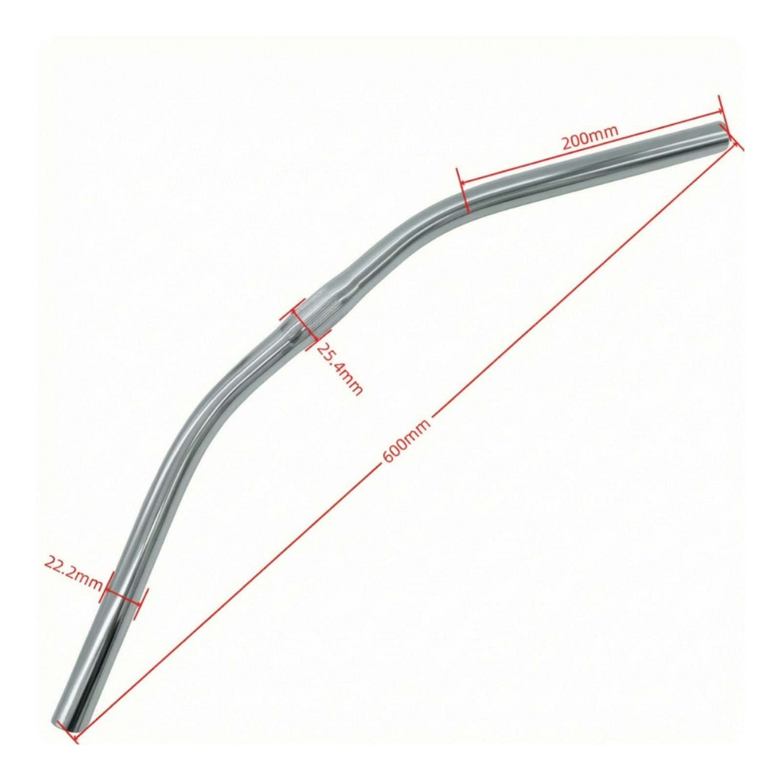 Curved Bike Handlebar Sturdy Curved Handlebar Lightweight